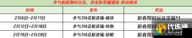 王者荣耀新春限时玩法礼包获取攻略：花船送福活动礼包获取指南